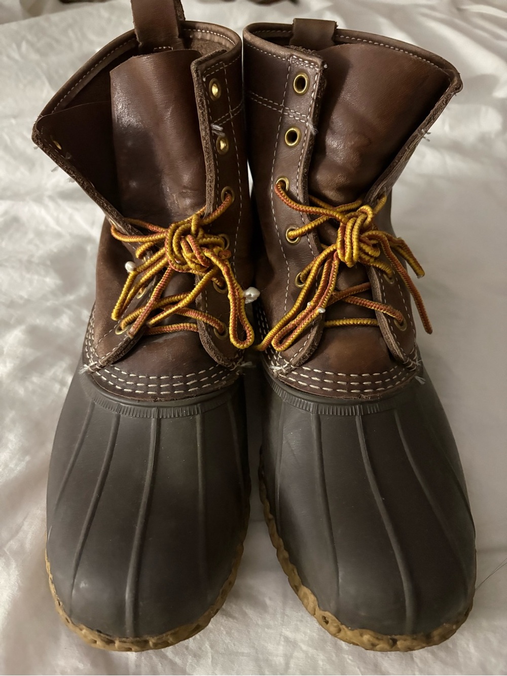 Vintage L.L.Bean Bean Boots 8” Men’s 9M Dark Brown Made in Maine